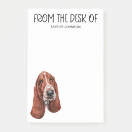 Bloco De Notas Amante do Basset Hound