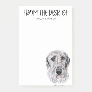 Bloco De Notas Amante do Irish Wolfhound