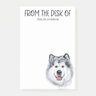 Bloco De Notas Amante do Malamute