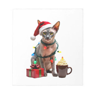 Bloco De Notas Amantes de Animais de Estimação Gato Sphynx Fofo C