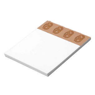 Bloco De Notas Amantes de Pretzels Salgados Comida Padeiros Forma