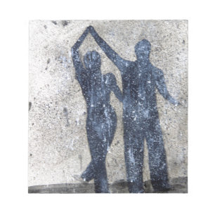Bloco De Notas Amantes que dançam na chuva