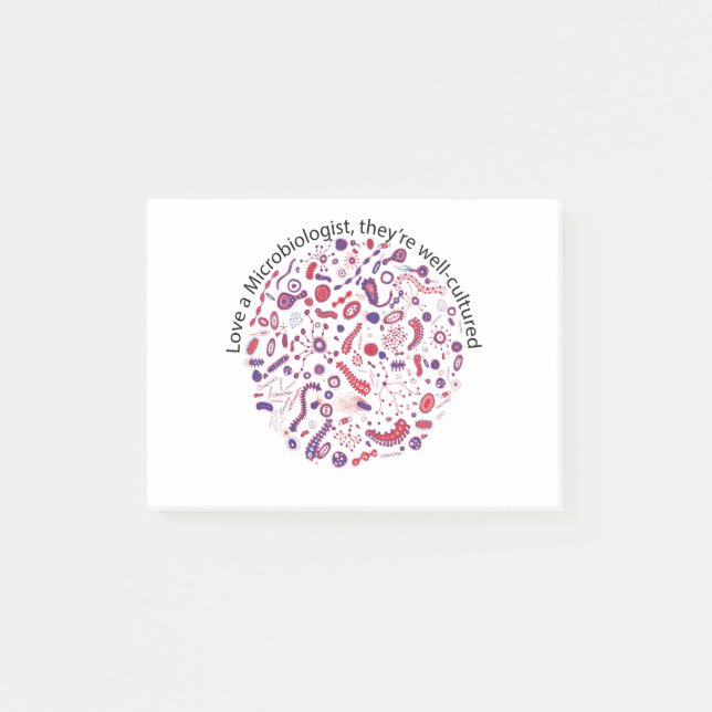 Bloco De Notas Amar um Microbiologista (Frente)