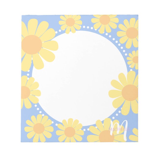 Bloco De Notas Amarelo Daisy (Frente)