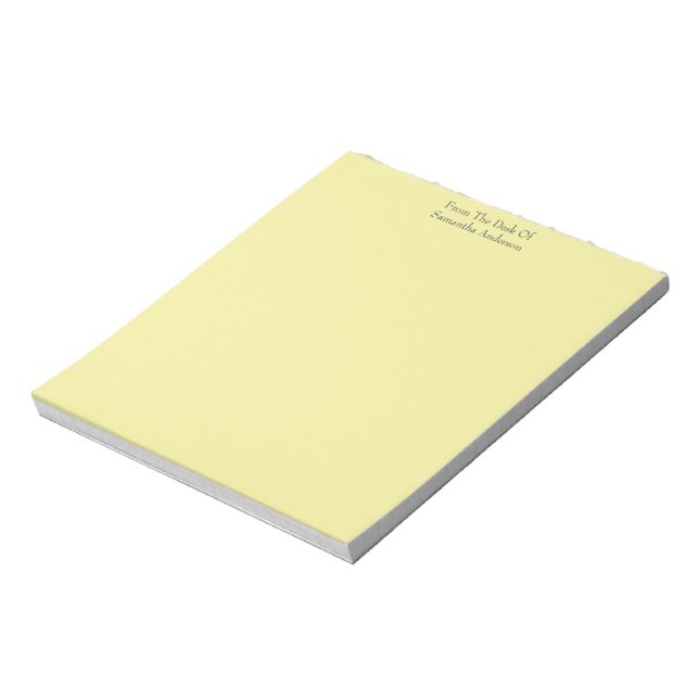 Bloco de Notas Amarelo Personalizado De (Invertido)