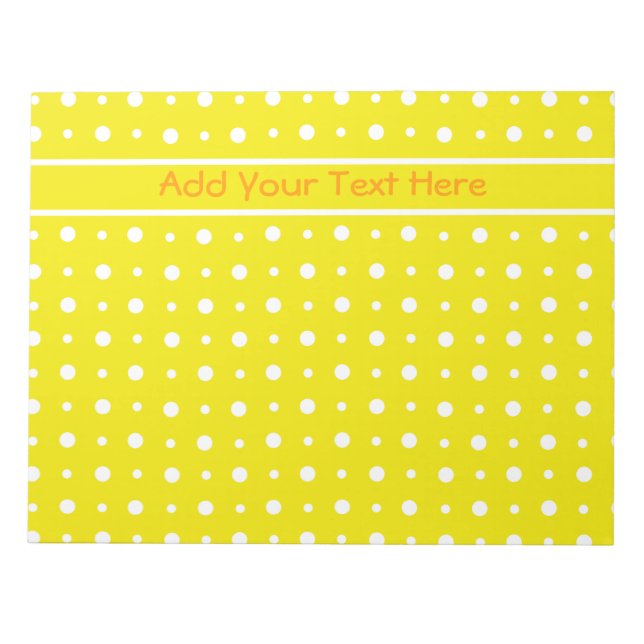 Bloco de notas amarelo personalizado ou Jotter, Bo (Frente)
