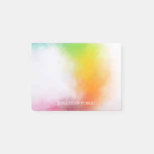 Bloco De Notas Amarelo Vermelho Verde Roxo Cor Moderna