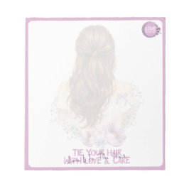 Bloco De Notas Amarre Seu Cabelo Com Amor E Cuidado Boutique Flor