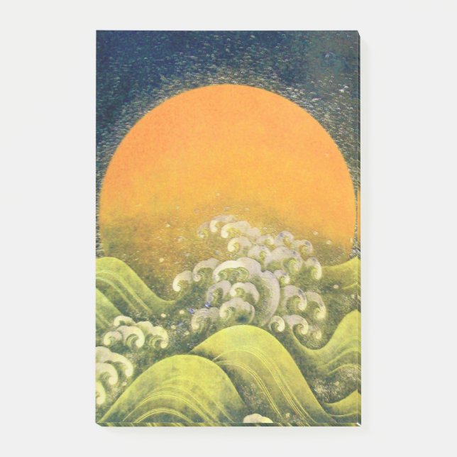 Bloco De Notas AMATERASU SUN GODDESE Amarelo Castanho Negro (Frente)