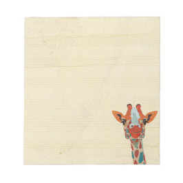 Bloco De Notas Amber Peeking Giraffe Notepad