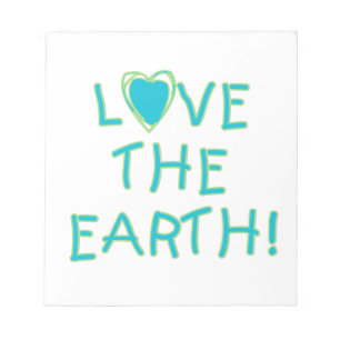 Bloco De Notas Ame a terra ambiental