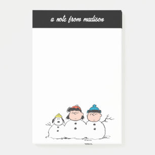 Bloco De Notas Amendoins 3 Pessoa Snowman
