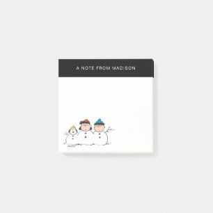 Bloco De Notas Amendoins 3 Pessoa Snowman