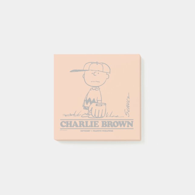 Bloco De Notas Amendoins | Charlie Brown Jogando Bola (Frente)