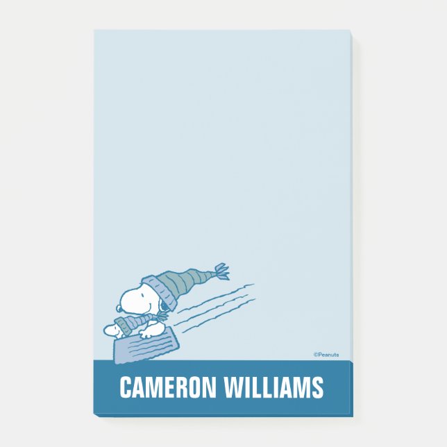 Bloco De Notas Amendoins | Esnoopia e material de madeira (Frente)