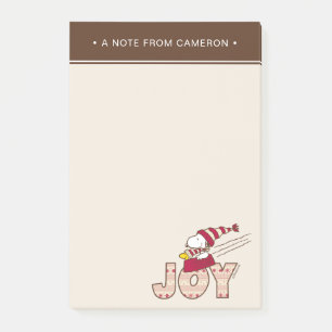 Bloco De Notas Amendoins   Passeio De Snoopy & Woodstock Joy