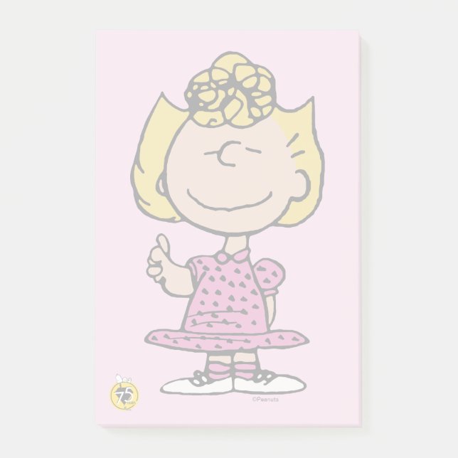 Bloco De Notas Amendoins | Sally Super Smile (Frente)