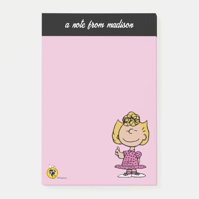 Bloco De Notas Amendoins | Sally Super Smile (Frente)