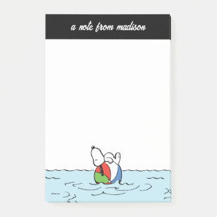 Bloco De Notas Amendoins Snoopy Beach Ball Beach