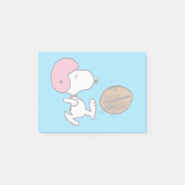Bloco De Notas Amendoins | Snoopy Football Kicker (Frente)