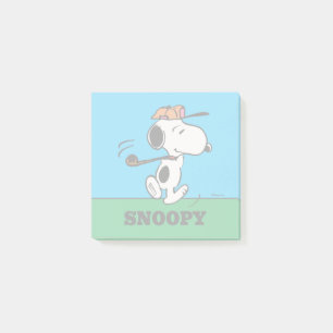 Bloco De Notas Amendoins   Snoopy Golf Swing