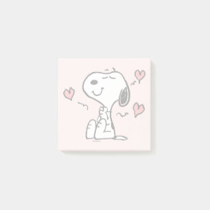 Bloco De Notas Amendoins Snoopy Hearts