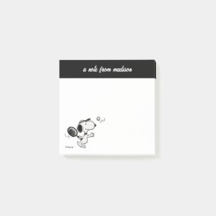Bloco De Notas Amendoins   Snoopy Plays Tênis