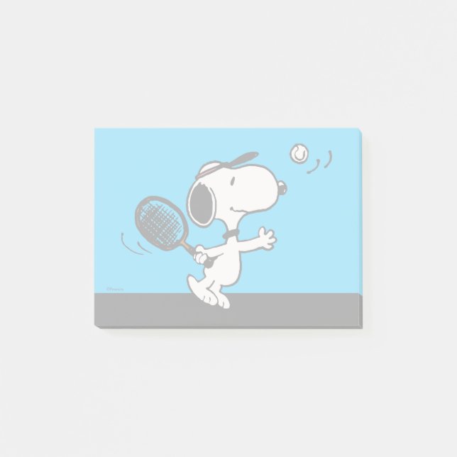 Bloco De Notas Amendoins | Snoopy Plays Tênis (Frente)