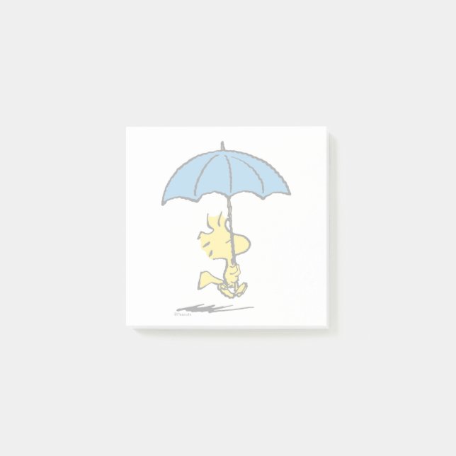 Bloco De Notas Amendoins | Woodstock Blue Umbrella (Frente)