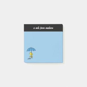 Bloco De Notas Amendoins Woodstock Blue Umbrella