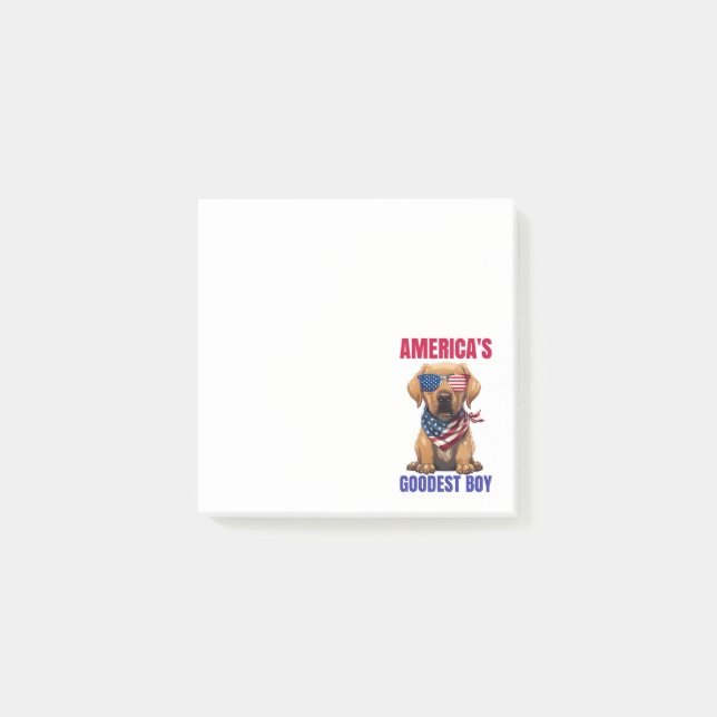 Bloco De Notas America’s Goodest Labrador (Frente)