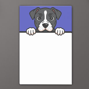 Bloco De Notas American Staffordshire Terrier Custom Amstaff Dog