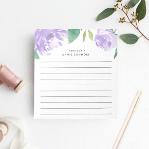 Bloco De Notas Ametyst Peony Vinculado Personalizado