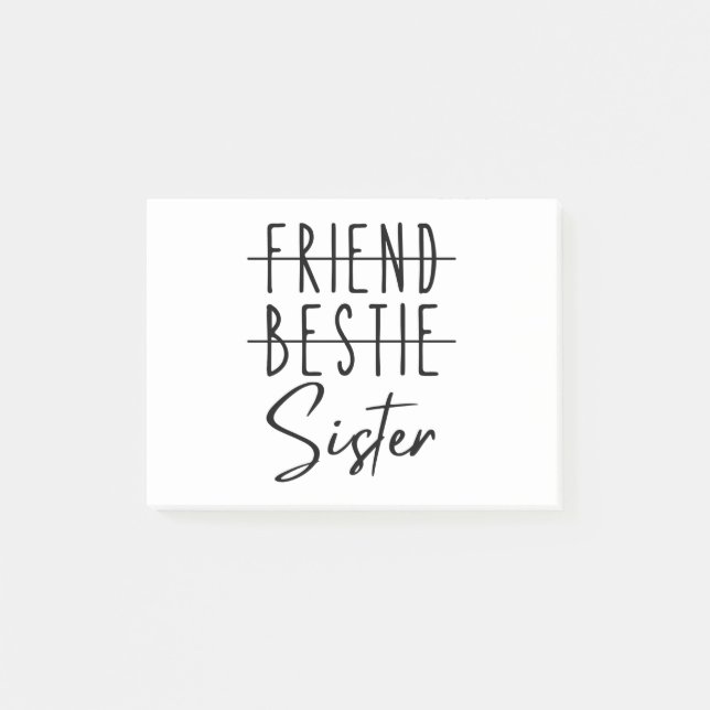 Bloco De Notas Amigo Bestie Sister (Frente)