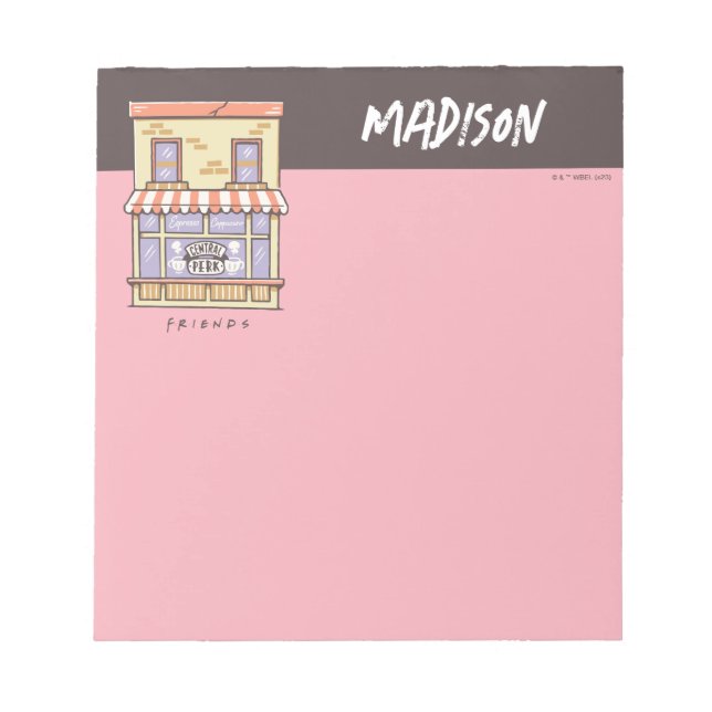 Bloco De Notas AMIGOS™ | Compro de Café de Cartoon Central Perk (Frente)