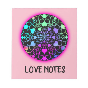 Bloco De Notas Amor Afeta Pensamentos Diários Mantra Motivação