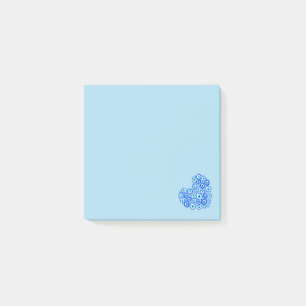 Bloco De Notas Amor Coração Grego Azul