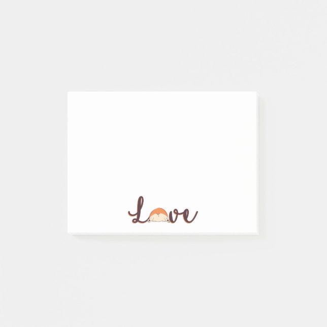Bloco De Notas Amor Corgi (Frente)