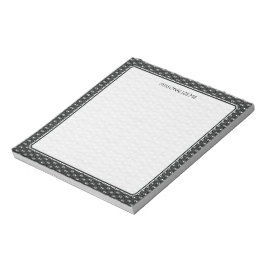 Bloco De Notas Amor de Borboleta | Renda Preta 3 Decorativa