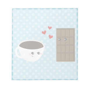 Bloco De Notas Amor do café & do chocolate