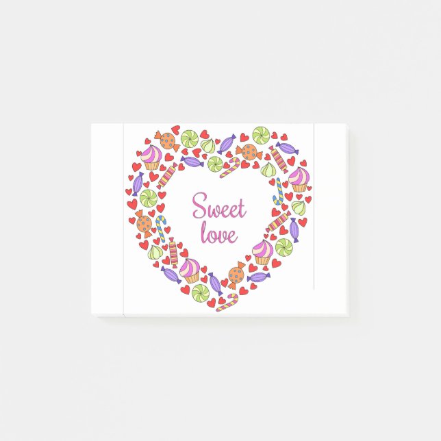 Bloco De Notas Amor doce (Frente)