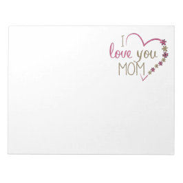 Bloco De Notas Amor Mãe Dia de as mães Heart