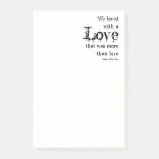 Bloco De Notas Amor Mais Do Que Amar Edgar Allan Poe Cote