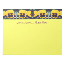 Bloco De Notas Amor-Perfeito Amarelo