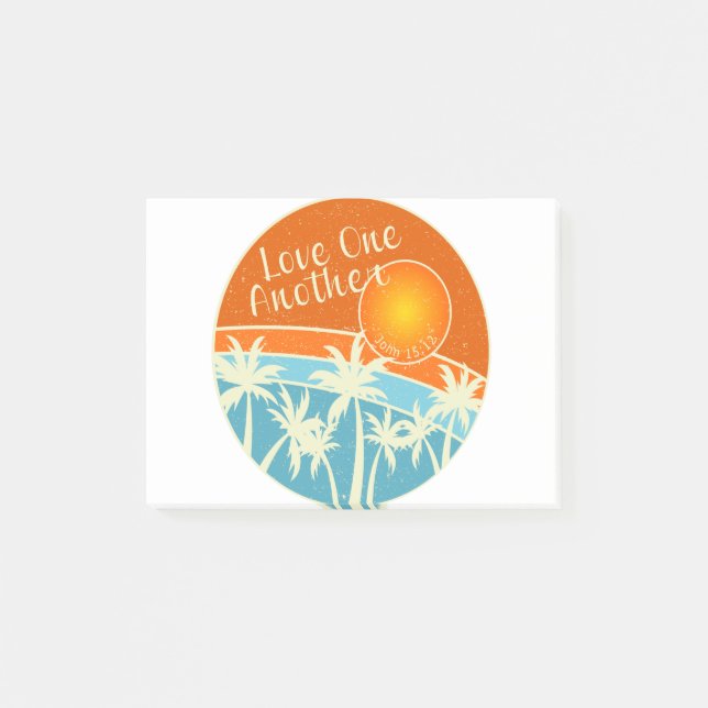 Bloco De Notas Amor Um Outro Design Cristão (Frente)