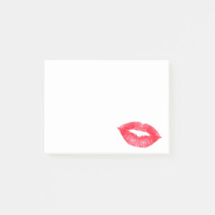 Bloco De Notas Amor vermelho de Kissy Lipgloss do beijo dos