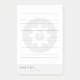Bloco De Notas Analista de Segurança de Rede | Estilo Minimalista