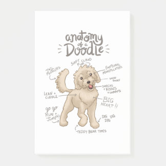 Bloco De Notas Anatomia de um Goldendoodle