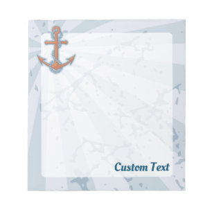 Bloco De Notas Âncora com corrente