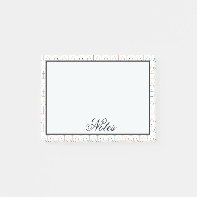 Bloco De Notas Âncoras náuticas (Frente)